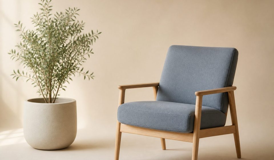 Waiting room chair and a potted plant - illustration for 10 Tips for Choosing the Right Healthcare Clinic