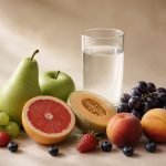 Assorted fresh fruits and a glass of water - illustration for Common Vitamin Deficiencies and Their Symptoms: Warning Signs Your Body Should Never Ignore