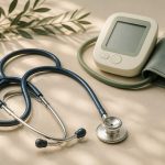 Stethoscope beside a blood pressure monitor - illustration for Why regular medical checkups matter for long-term health
