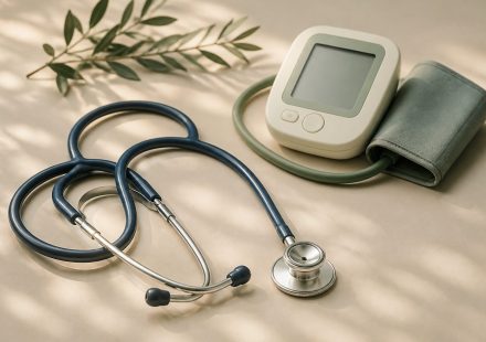 Stethoscope beside a blood pressure monitor - illustration for Why regular medical checkups matter for long-term health