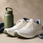 Running shoes water bottle and stopwatch - illustration for How Different Types of Physical Activity Affect the Body