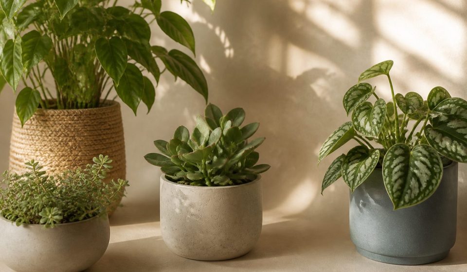 Indoor plants with sunlight through window - illustration for How your environment impacts long-term health and wellness