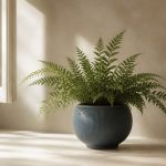 Potted fern near an open window - illustration for How indoor air quality impacts comfort and ways to improve it