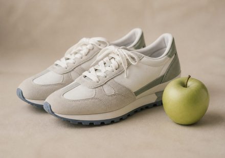 A pair of sneakers and an apple - illustration for How Obesity Affects Overall Health and Wellness