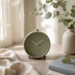 Alarm clock beside window with morning light - illustration for How your body responds to jet lag after crossing time zones