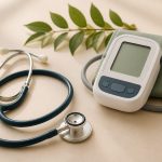 Stethoscope next to a digital blood pressure monitor - illustration for why early health screenings matter before symptoms appear