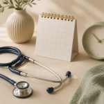 Stethoscope beside a calendar and clock - illustration for Why early disease detection can save your life