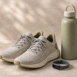 Running shoes water bottle and fitness tracker - illustration for Understanding How the Body Adapts to Physical Activity