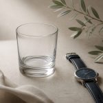 Empty glass of water and wristwatch - illustration for Why recovery time varies from person to person