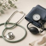 Stethoscope and blood pressure cuff on table - illustration for Why Regular Health Checkups Are Essential for Every Age