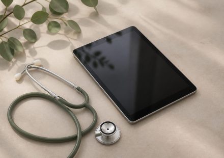 Stethoscope beside a digital tablet on table - illustration for Why Vivora Clinic is your top choice for personalized care in 2026